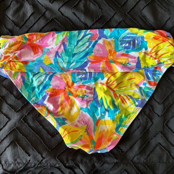 Bleu by Rod Beattie Floral-print Foldover Bikini Bottom - Picture 3 of 3